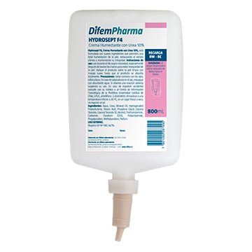 Crema Humectante Con Urea 10% Hydrosept F4 Difem 800cc - tubotiquin.cl