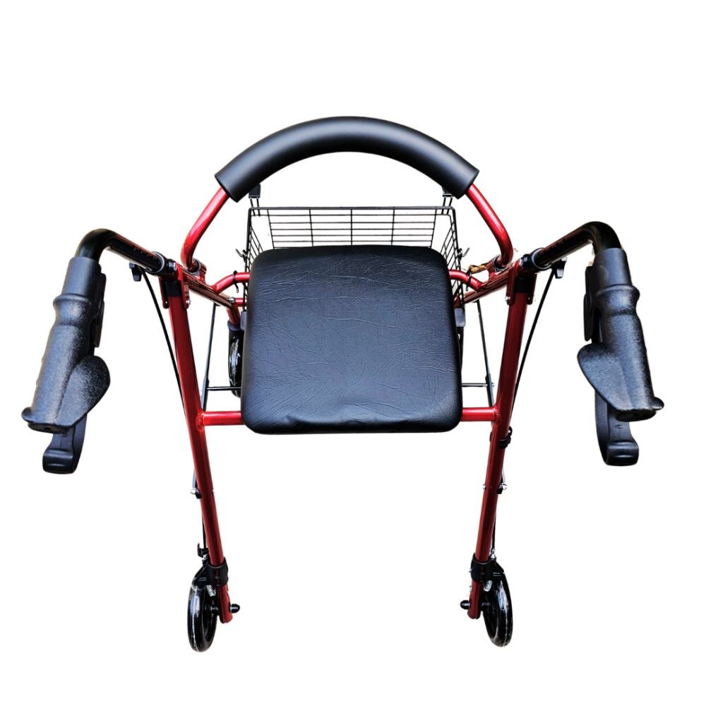 Detalle asiento acolchado burrito para caminar — espuma alta densidad 36x34 cm con respaldo