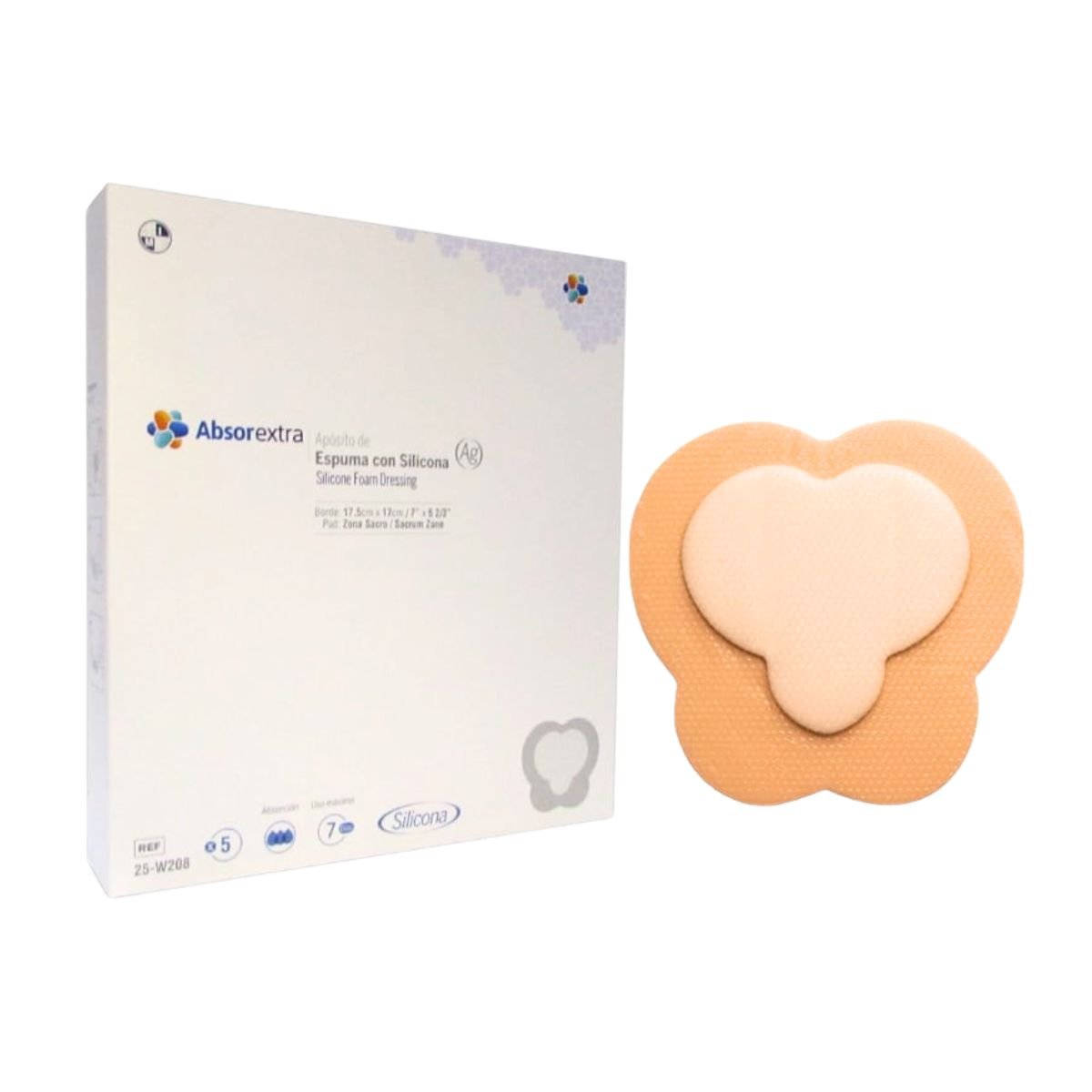 Aposito Espuma Zona Sacro 17,5cm x 17cm cj/5 unid - tubotiquin.cl