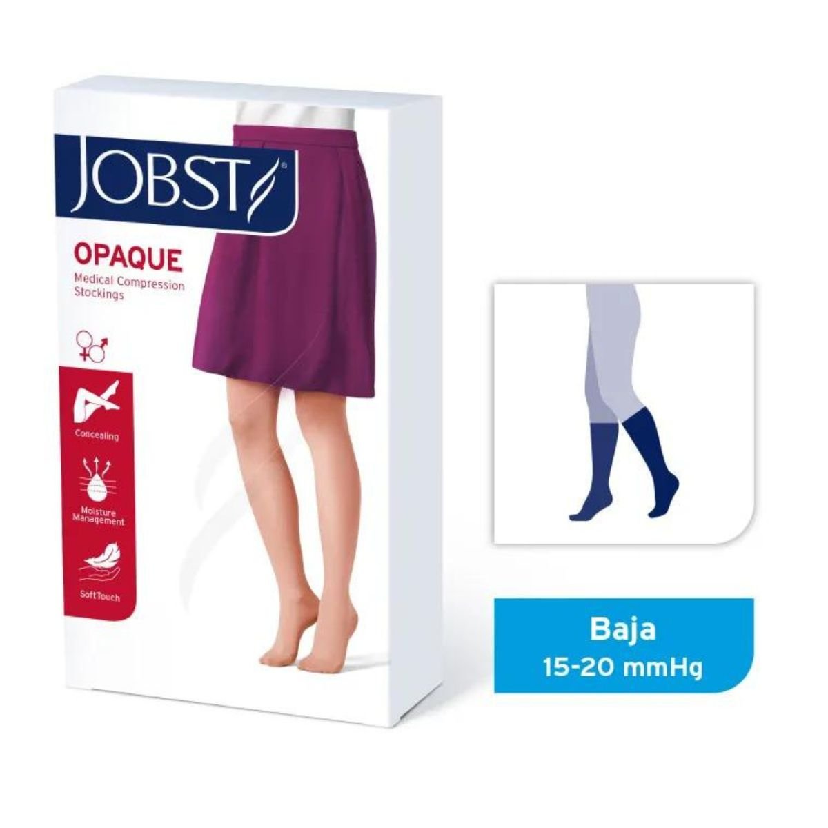 Calcetín Opaque 15 - 20 mmhg Punta Cerrada Natural - tubotiquin.cl