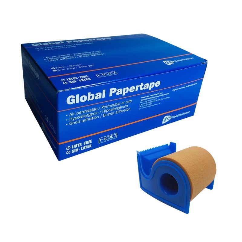 Cinta Quirúrgica Microporoso 5cm x 9.2 Beige cj/6 unidades - tubotiquin.cl