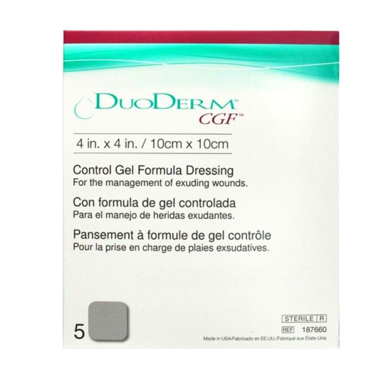 Caja 5 unidades apósito hidrocoloide DuoDerm CGF 10x10 cm REF 187660 ConvaTec