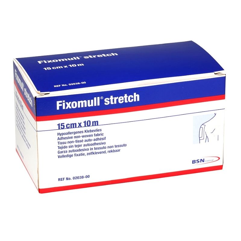 Fixomull Stretch 15cm x 10m Essity BSN Medical — venda adhesiva fijación secundaria uso médico