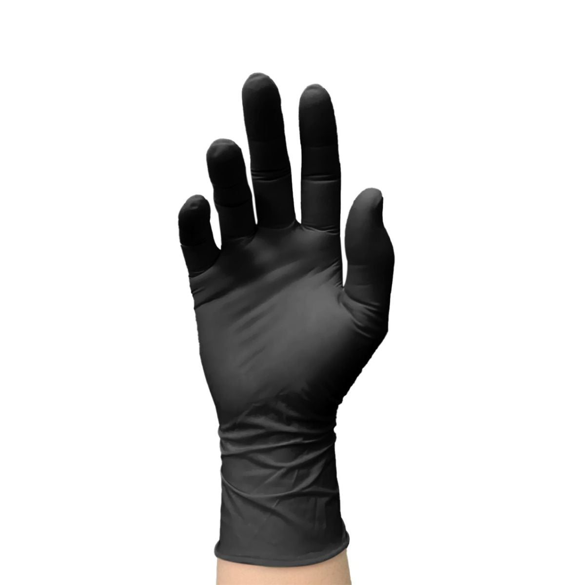 Guantes de Nitrilo Negro Sin Polvo Tresor | Caja 100 Unidades - tubotiquin.cl