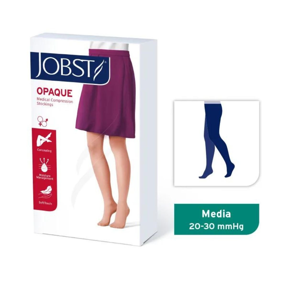 Pantimedias Opaque 20 - 30 mmhg Punta Cerrada Natural - tubotiquin.cl