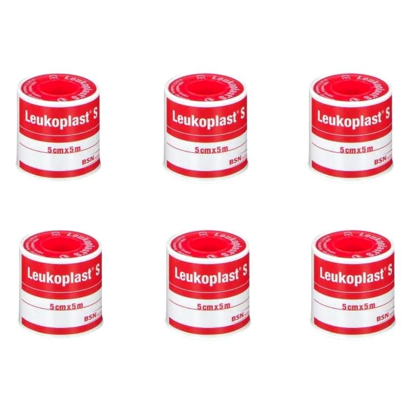 Cinta Leukoplast 5cm Beige cj/6 unid - tubotiquin.cl