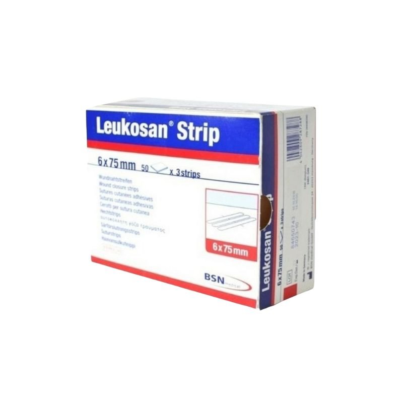 Sutura Cutanea Leukosan Strips 6 x 75mm cj/50 unid - tubotiquin.cl