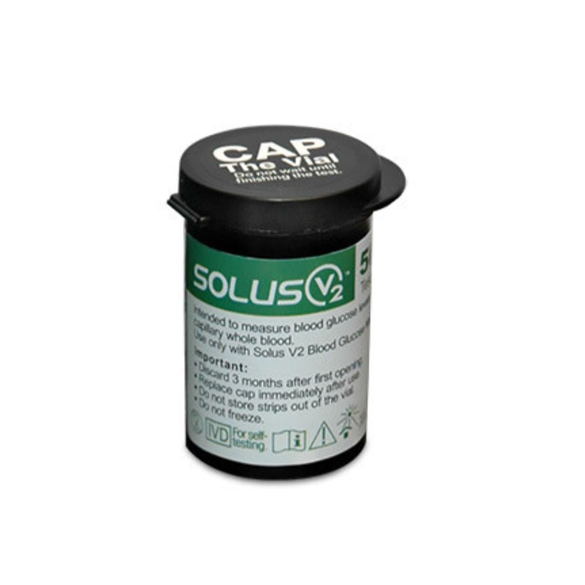 Tiras Reactivas Solus V2 cj/50 unid - tubotiquin.cl