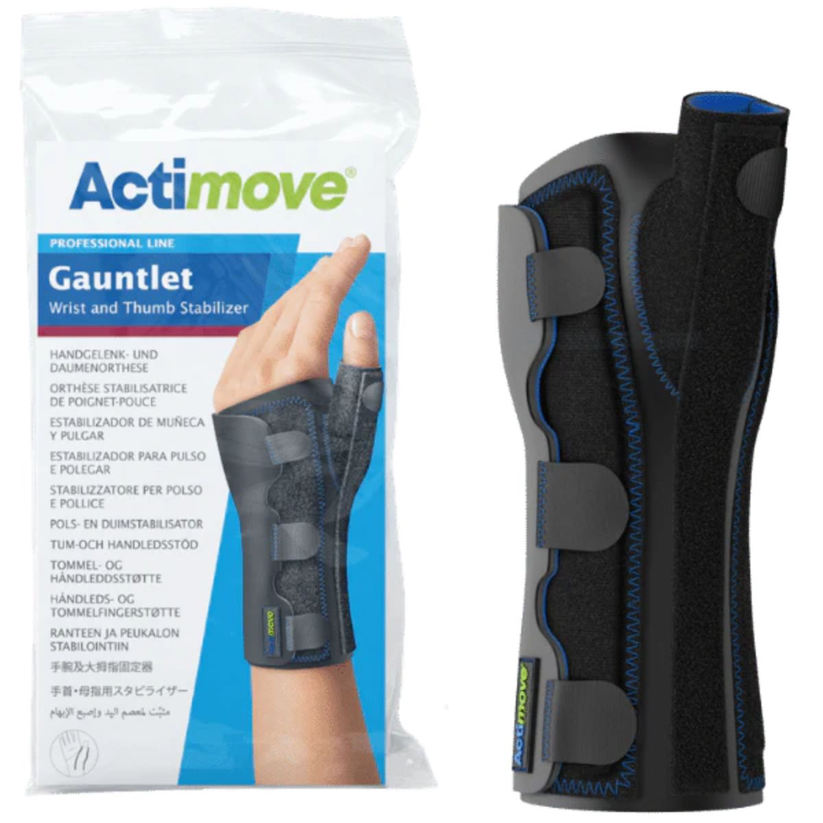 Inmovilizador de Muñeca y Pulgar ACTIMOVE Gauntlet - Férula Ortopédica - tubotiquin.cl