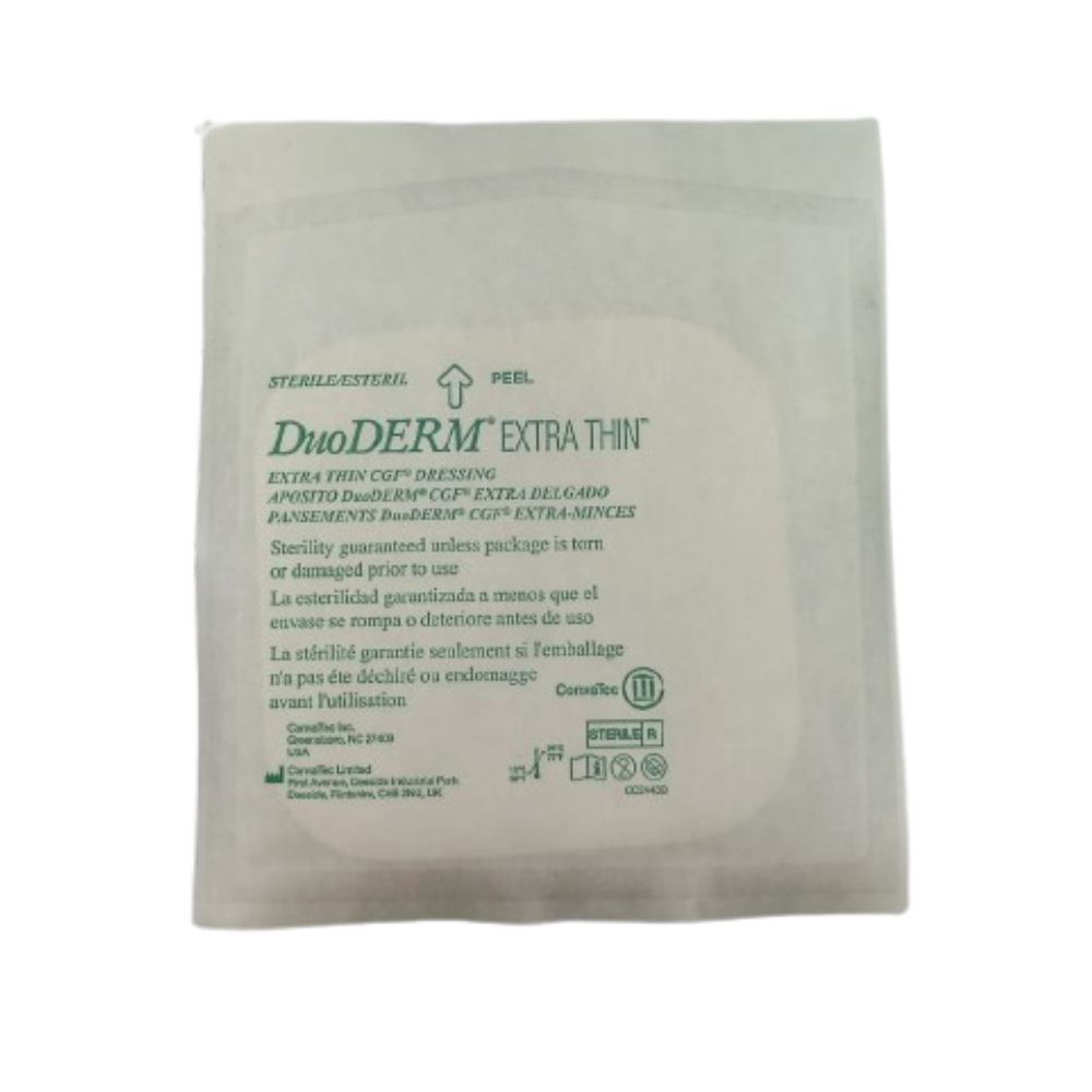 DuoDerm Extra Thin 10x10 cm sobre individual estéril — REF 187955 ConvaTec apósito delgado