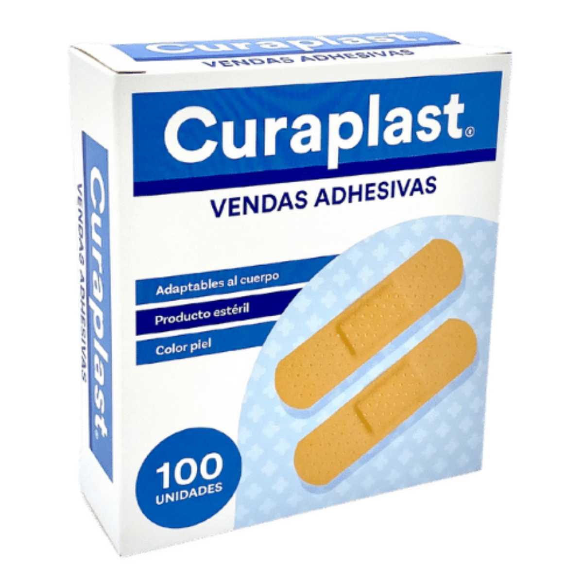 Apósitos Curaplast parches curita rectangulares estériles caja 100 unidades vendas adhesivas