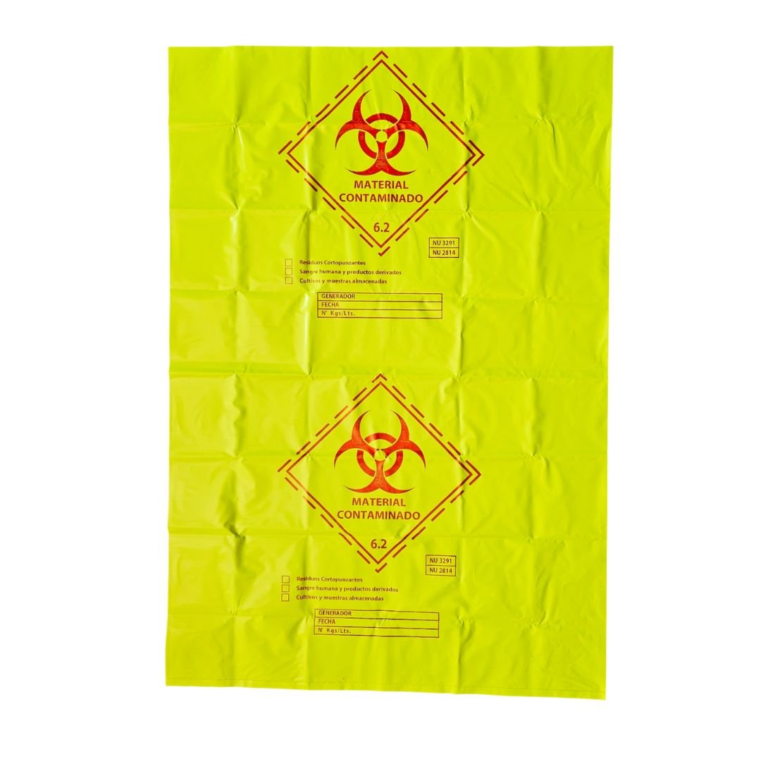 Bolsa Amarilla Residuos Especiales 60x90cm - REAS Chile - tubotiquin.cl