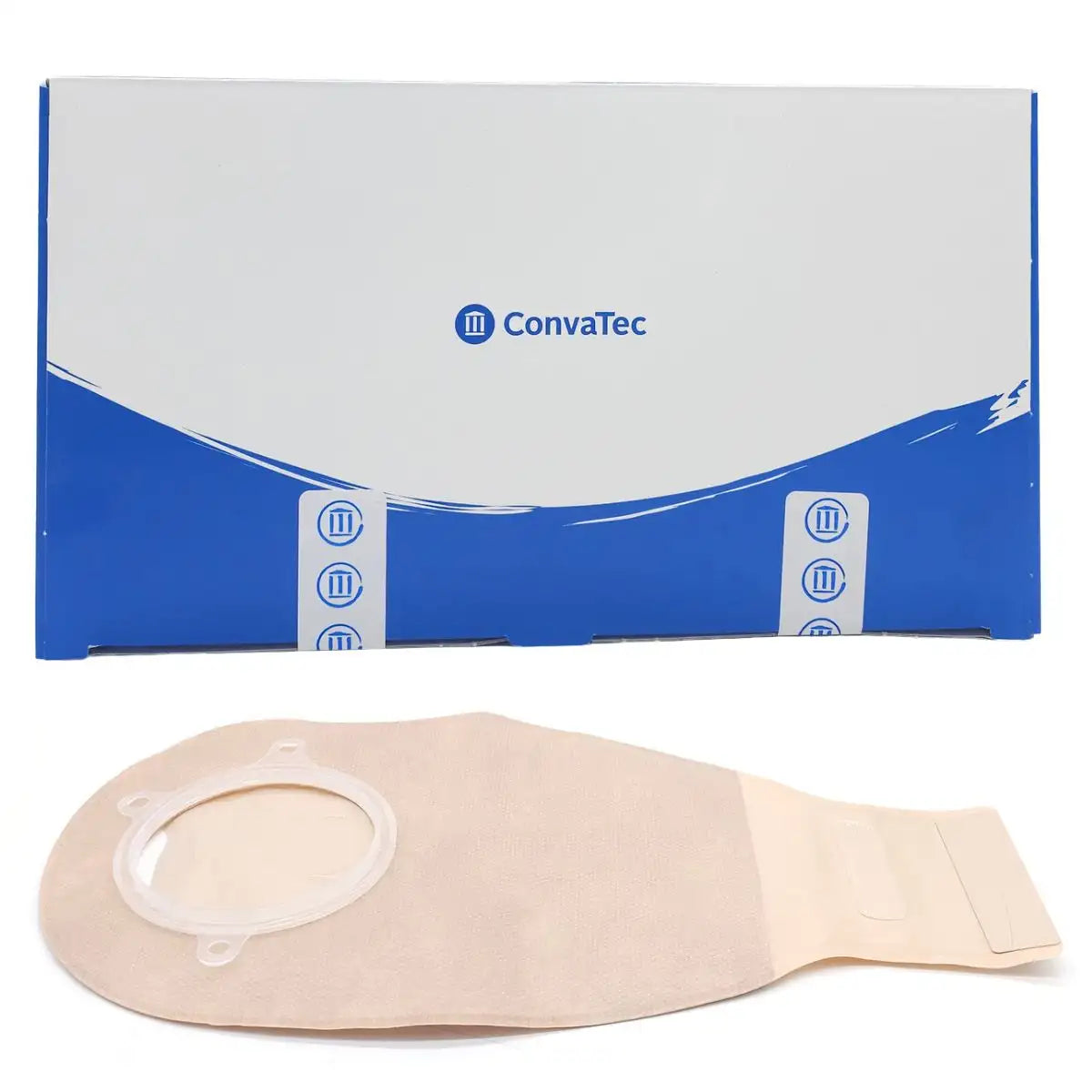Bolsa colostomía drenable Natura 70mm opaca ConvaTec REF 416423 — producto y caja original