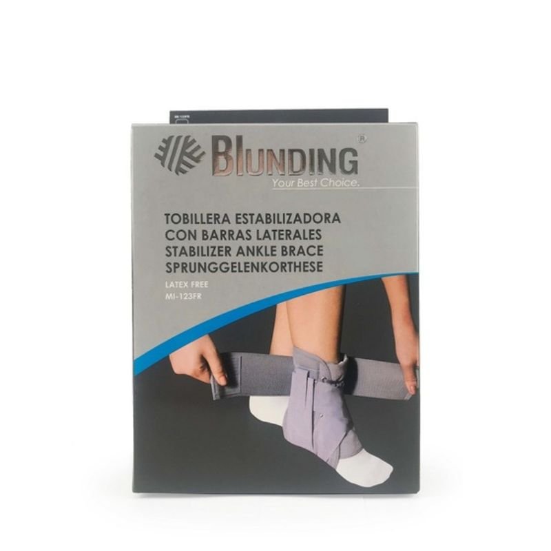 Empaque y presentación de tobillera estabilizadora Blunding original