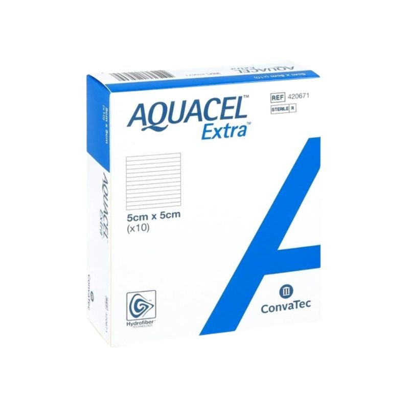 AquaCell Extra 5cm x 5cm Apósito cj/10 unidades - tubotiquin.cl