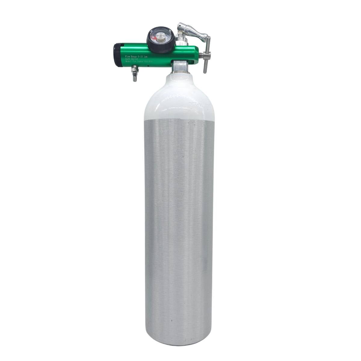 Cilindro Oxígeno Portátil 168L Kit Completo ISP - Regulador 15 LPM Cánula Nasal Bolso Transporte Médico Altura - tubotiquin.cl