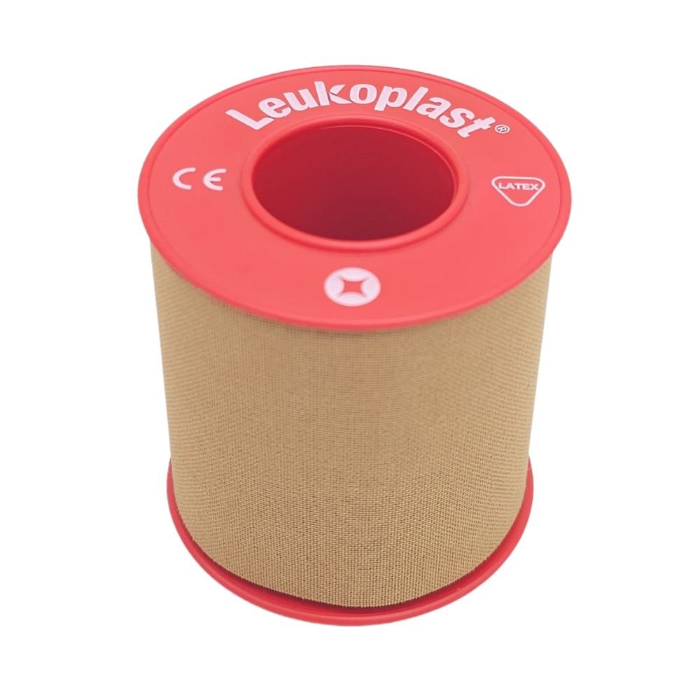 Leukoplast vista superior certificación CE látex cinta adhesiva tela beige 5cm uso médico profesional