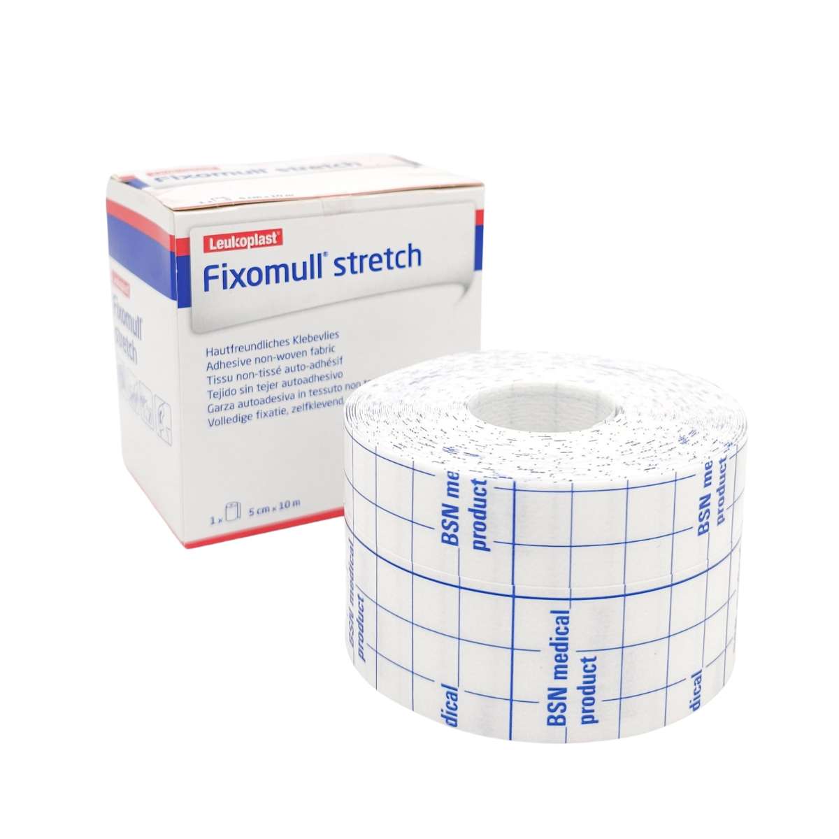 Fixomull Stretch 5cm x 10m BSN Medical Chile - Venda Adhesiva Hipoalergénica 5x10 - tubotiquin.cl
