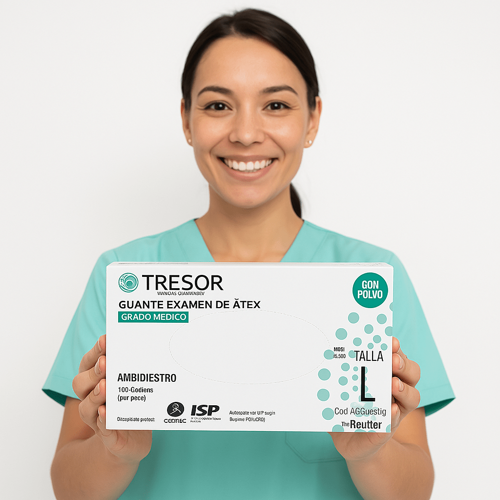 Guantes de Latex Tresor con Polvo - tubotiquin.cl