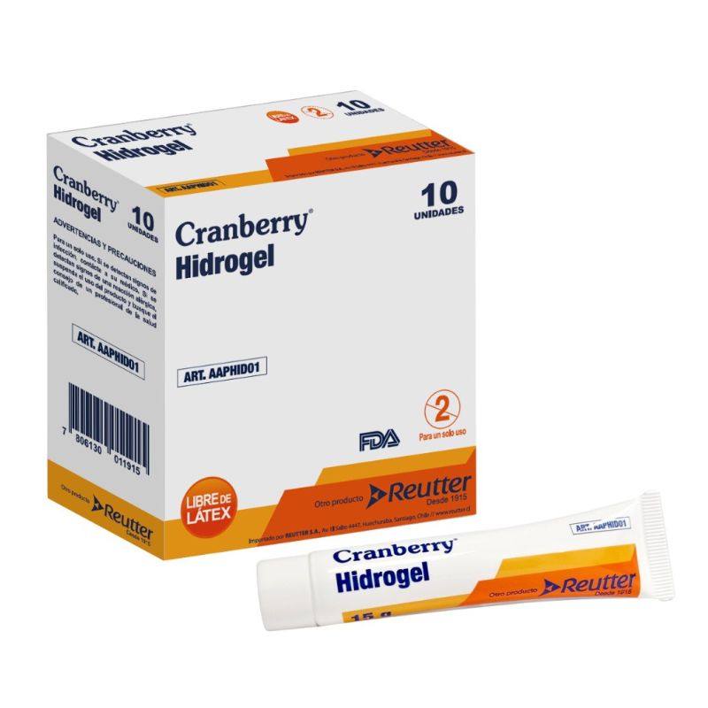 caja de hidrogel cranberry