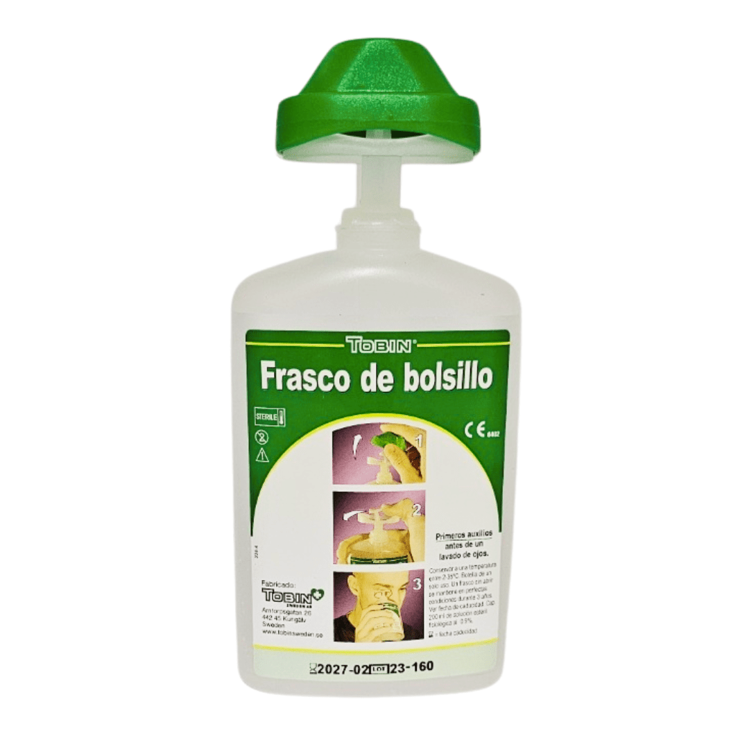 Lavaojos Portatil Botella 200mL TOBIN - tubotiquin.cl