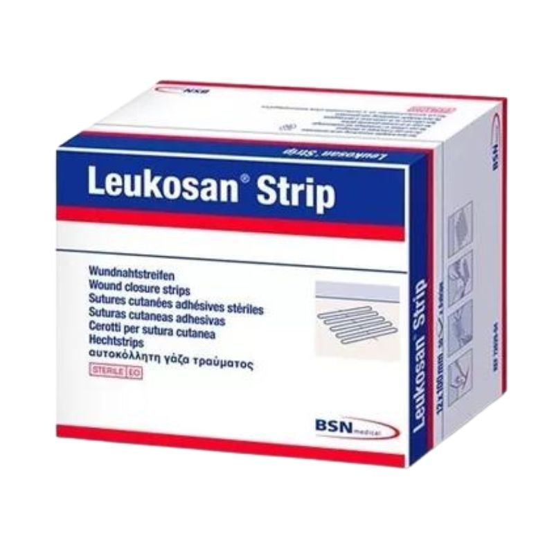 Sutura Cutanea Leukosan Strips 12 x 100mm cj/50 unid - tubotiquin.cl