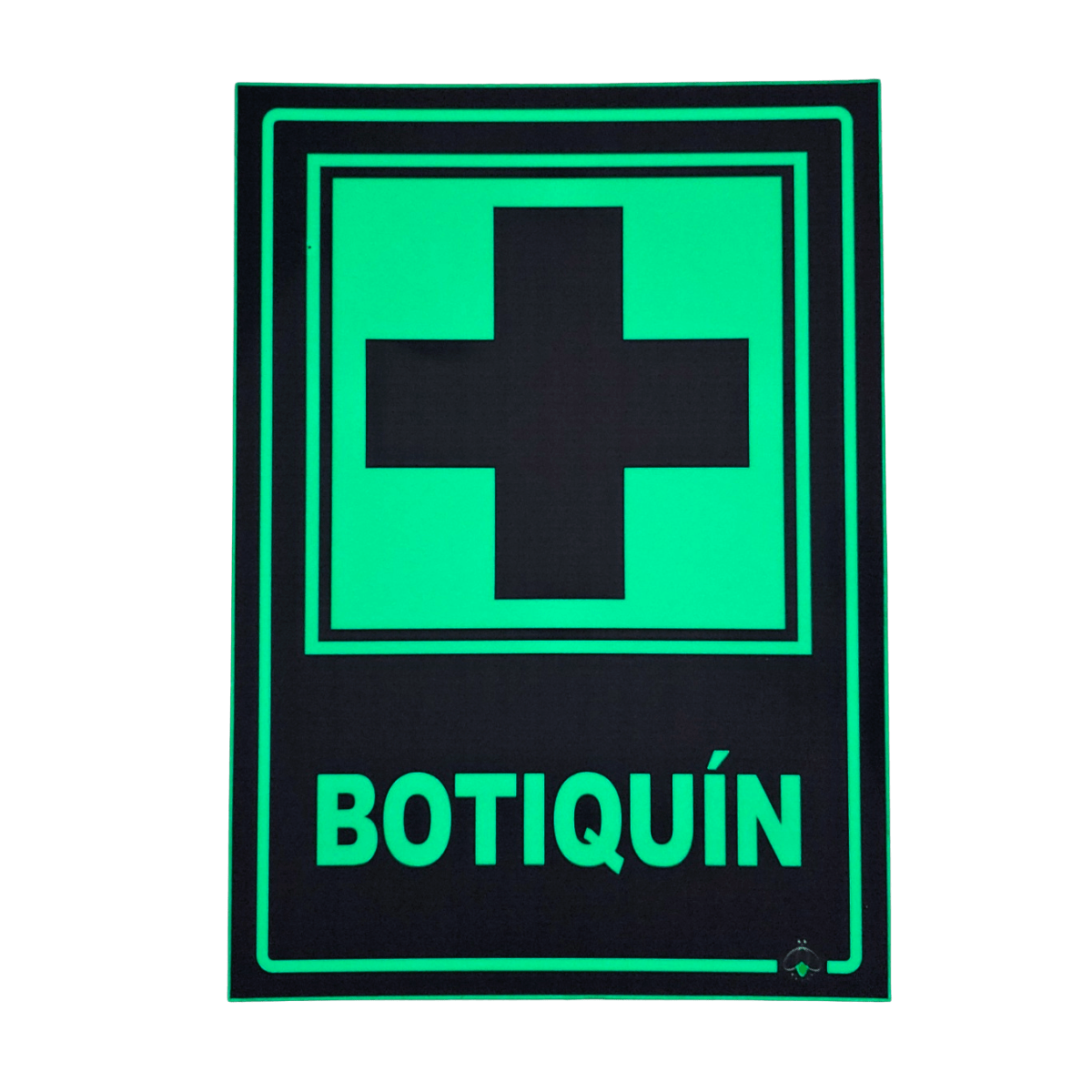 Señalética Fotoluminiscente Botiquín Vertical | Norma NCH 141/II | Primeros Auxilios - tubotiquin.cl