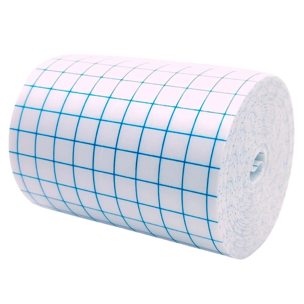 Rollo de venda adhesiva Cranberry 10 cm para fijación de gasas y apósitos