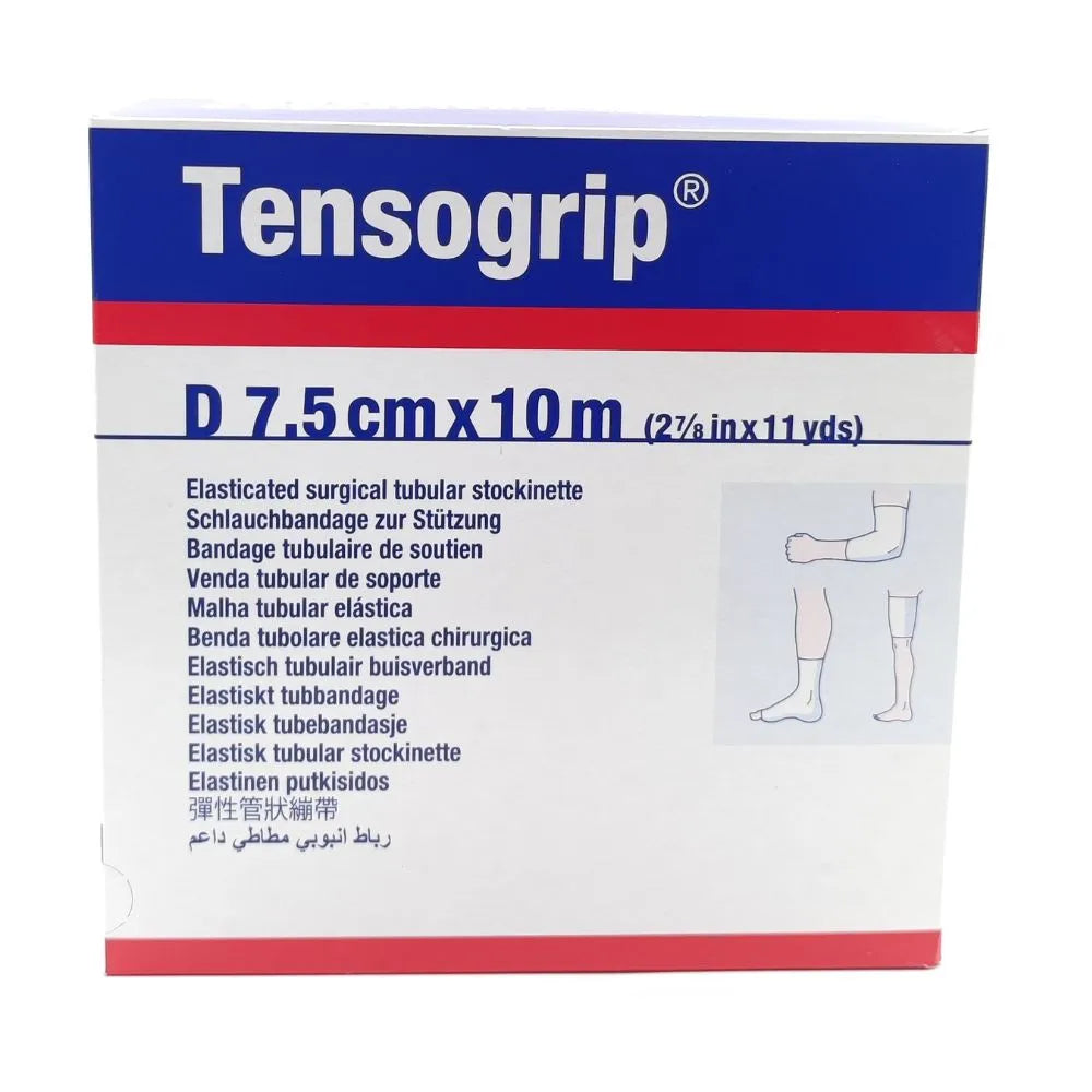 Vendaje tubular Tensogrip D 7.5 cm x 10 m, soporte elástico para compresión y sujeción