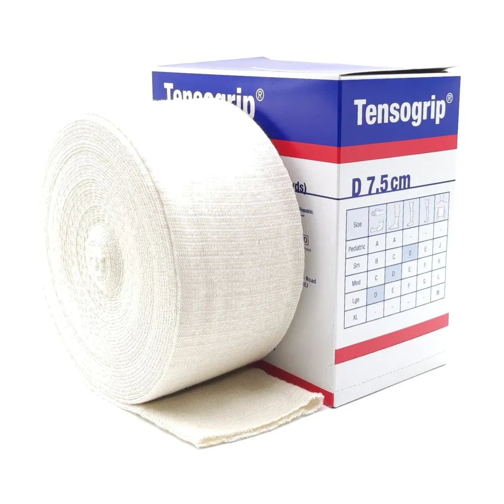 Vendaje tubular elástico Tensogrip D 7.5 cm x 10 m, ideal para compresión y fijación