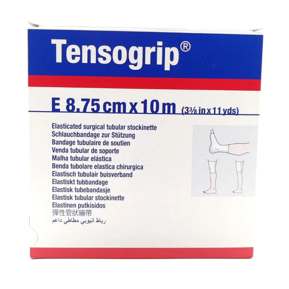 Vendaje tubular Tensogrip E 8.75 cm x 10 m, soporte elástico para compresión y sujeción