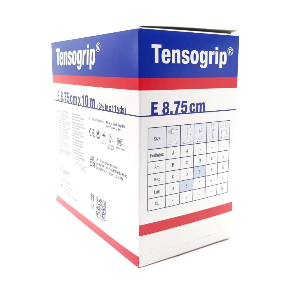 Vendaje tubular Tensogrip E 8.75 cm x 10 m, empaque original para uso médico