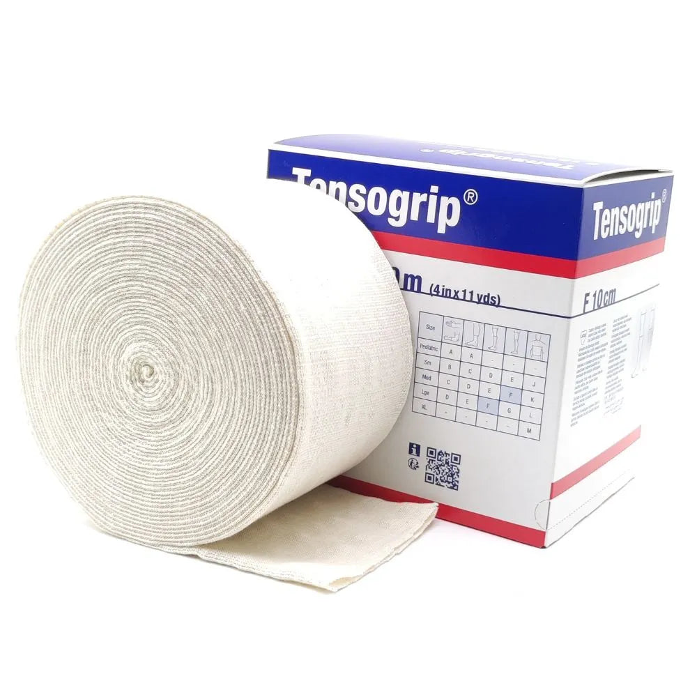 Vendaje tubular elástico Tensogrip F 10 cm x 10 m, ideal para compresión y fijación