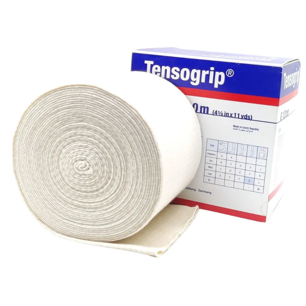 Vendaje tubular elástico Tensogrip G 12 cm x 10 m, ideal para compresión y fijación médica