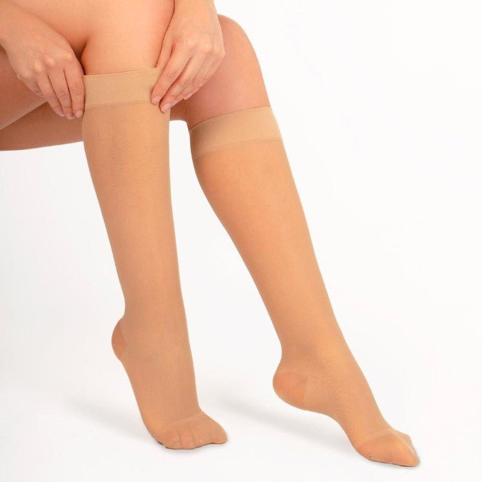 Calcetín No - Varix Mujer 15 - 20 mmHg Transparente Beige - tubotiquin.cl