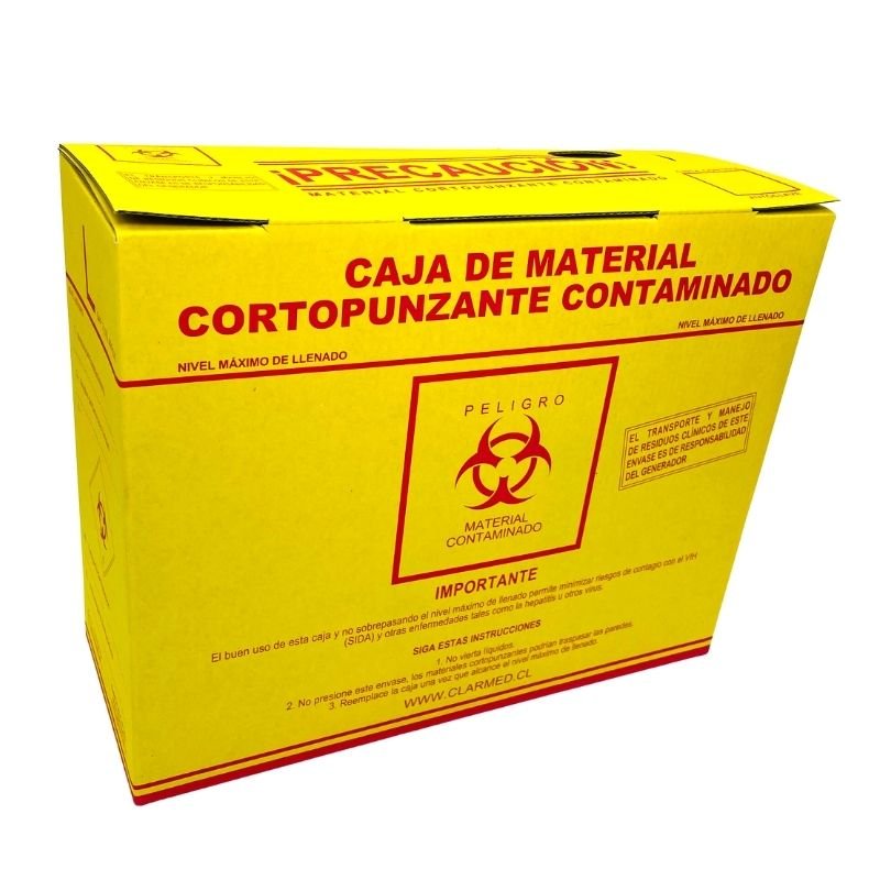 Caja de Cartón para Cortopunzantes - tubotiquin.cl
