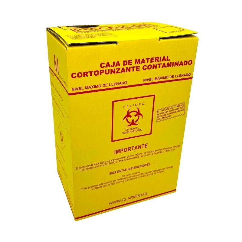 Caja de Cartón para Cortopunzantes - tubotiquin.cl