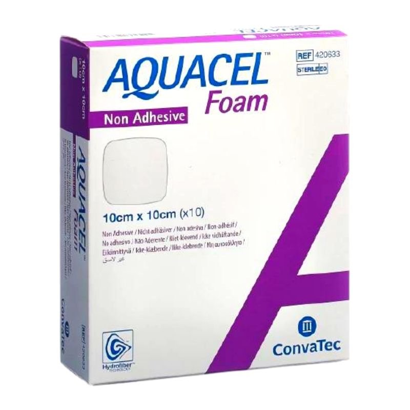 Aquacel Foam Non Adhesivo 10cm x 10cm - tubotiquin.cl