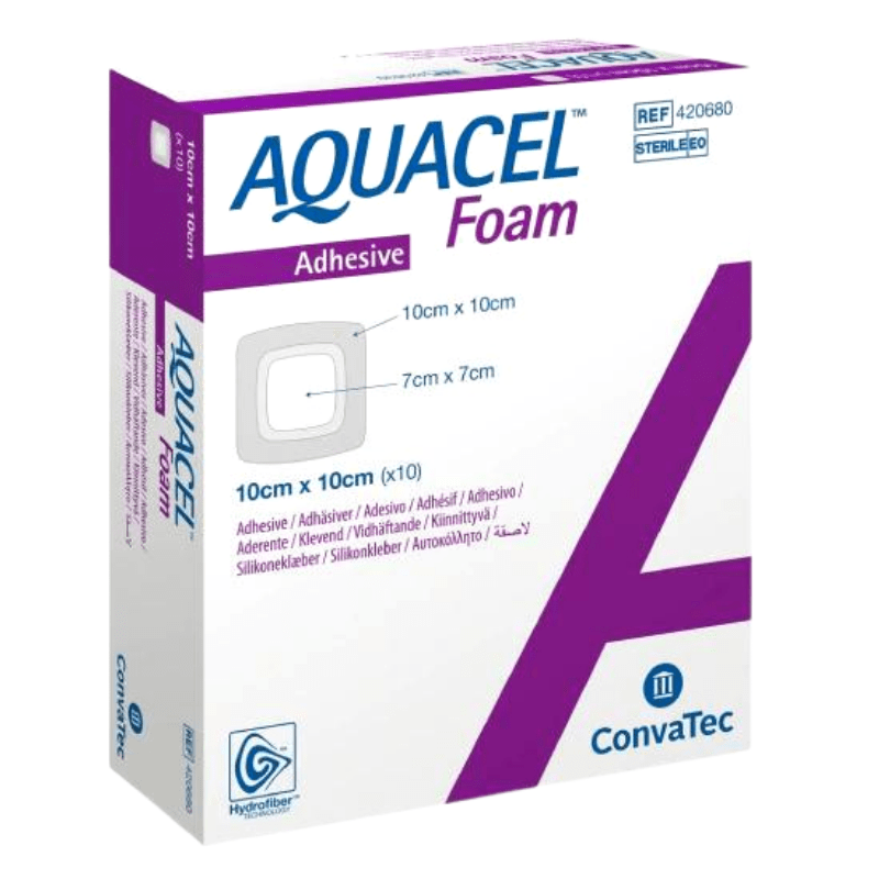 Aquacel Foam Adhesivo 10cm x 10cm - tubotiquin.cl