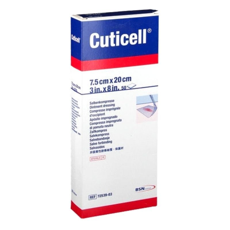 Apósito Malla Cuticell 7.5cm x 20cm Un Sobre - tubotiquin.cl