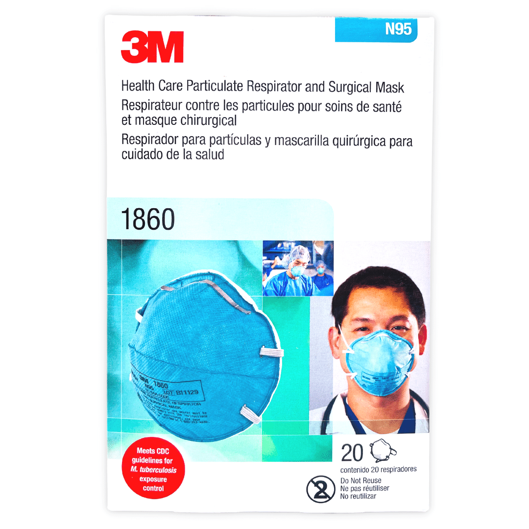 Mascarilla N95 3M 1860 cj/20 - tubotiquin.cl