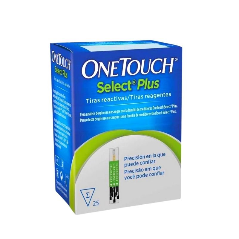 Tiras Reactivas Onetouch Select Plus cj/25 - tubotiquin.cl