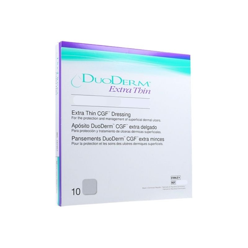 Apósito DuoDERM Extra Thin 10cm x 10cm cj/10 unid - tubotiquin.cl
