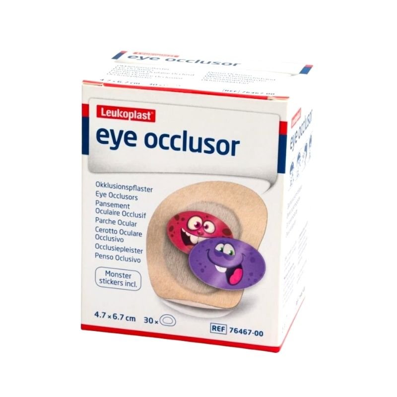 Parche ocular adulto Leukoplast Eye Occlusor 5,5x7,6 cm — vista frontal adhesivo médico Chile