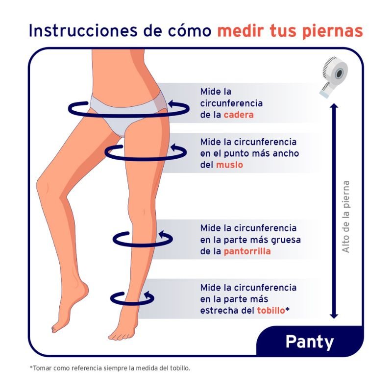 Pantimedias UltraSheer 20 - 30 mmhg Punta Cerrada Miel - tubotiquin.cl