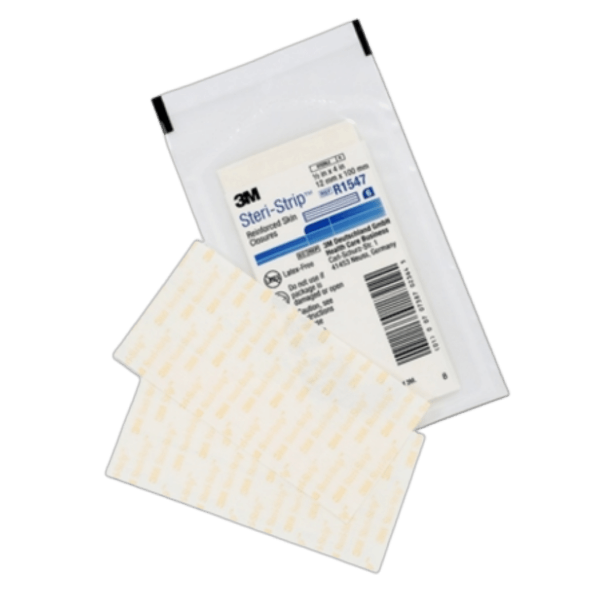 Sutura adhesiva Steri-Strip 3M R1547 — sobre 12mm x 10cm, 6 tiras