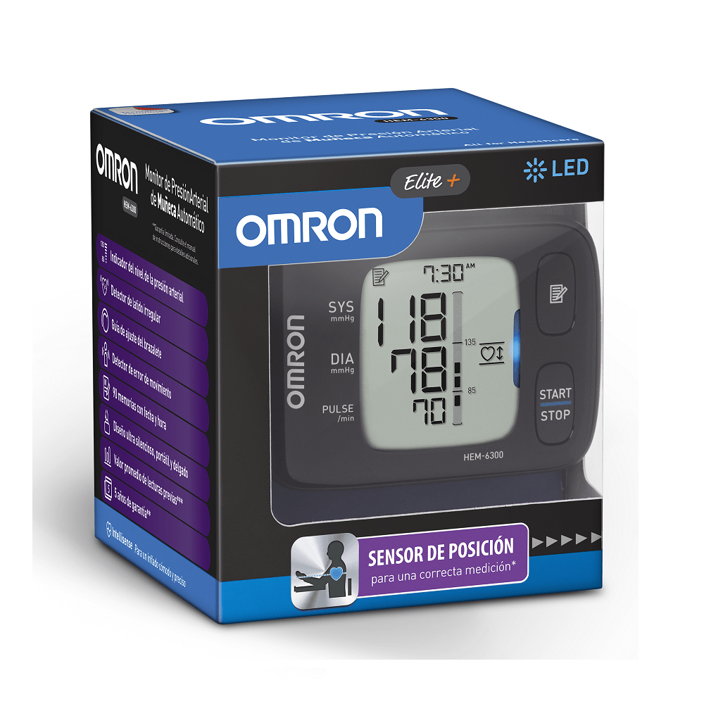 Toma Presión Arterial de Muñeca Elite+ OMRON HEM - 6300 - tubotiquin.cl