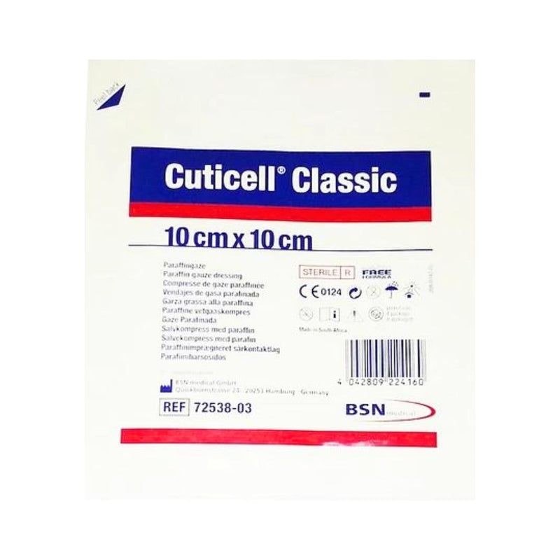 Cuticell Classic Gasa Tull Parafinada 10cm x 10cm