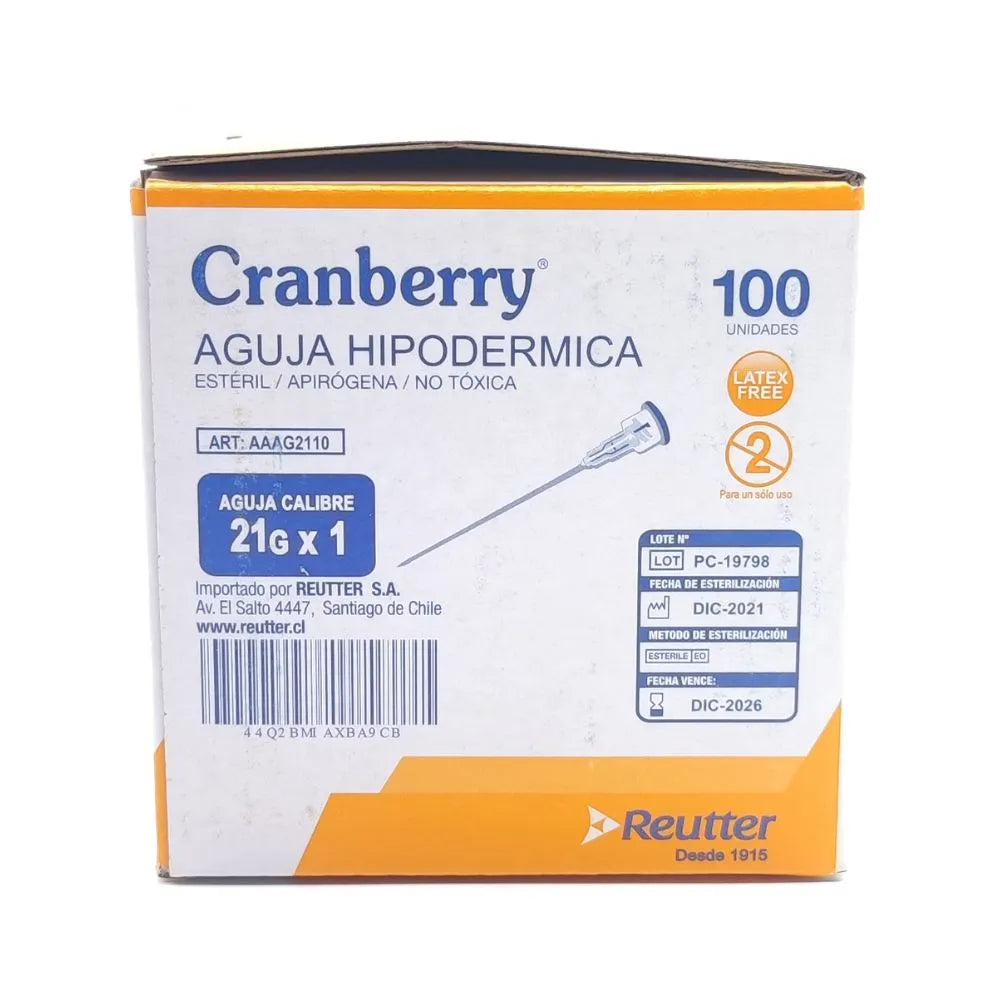 aguja-hipodermica-21g-x-1-caja-100-cranberry-lateral