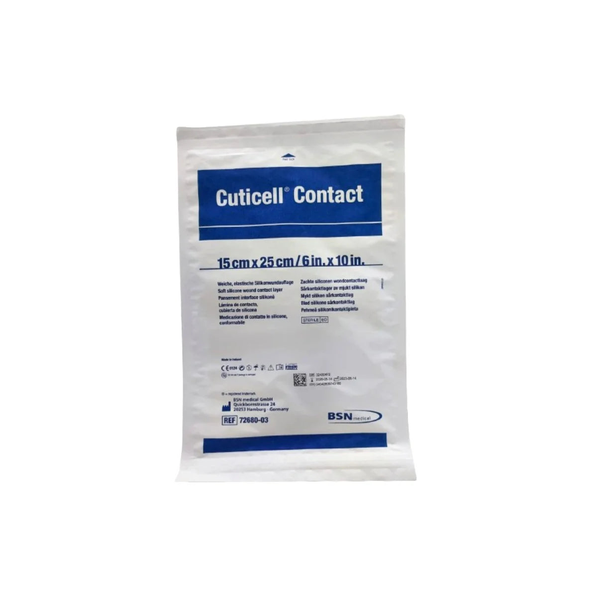 Apósito Cuticell Contact 15x25 cm estéril en sobre individual BSN Medical